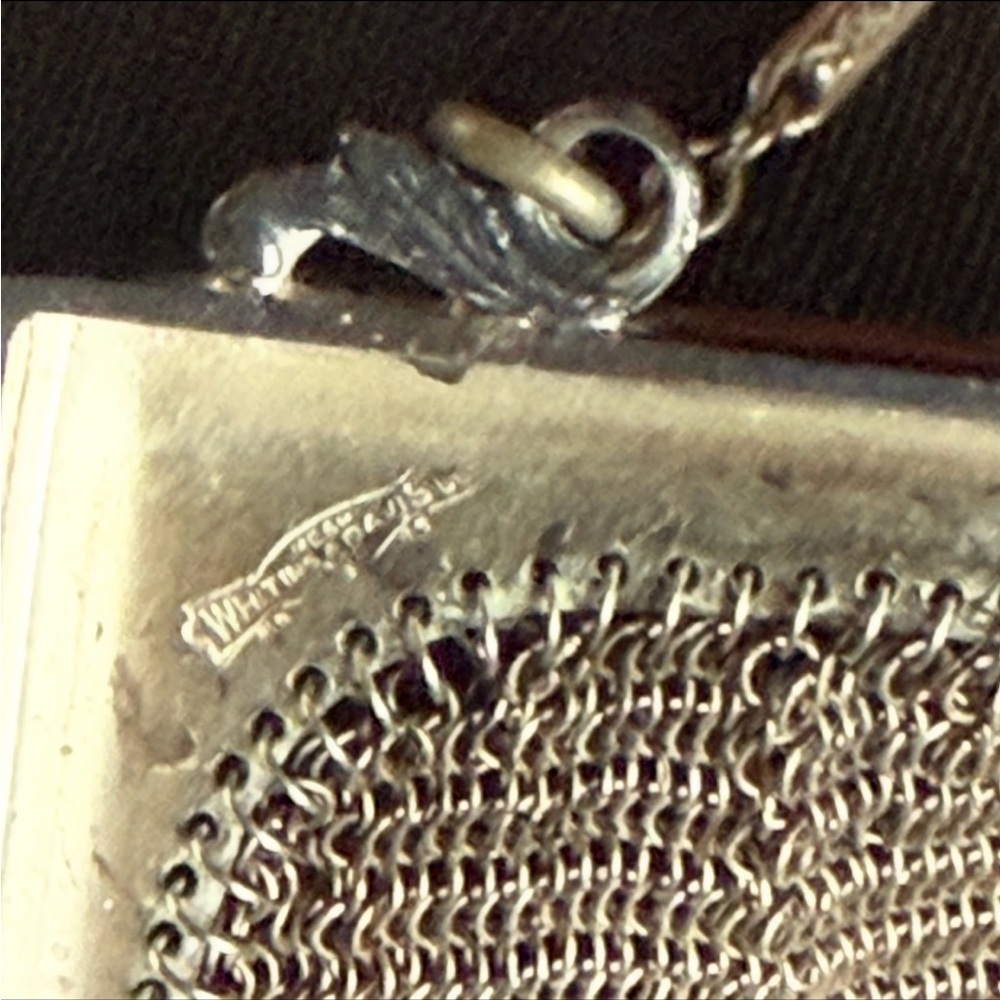 Vintage 925 Sterling Silver Mesh Fringe Evening Purse - Picture 8 of 13
